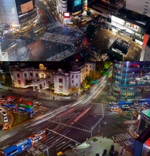 车流人流人群高清实拍视频素材 城市大景景观气势延时摄影夜景