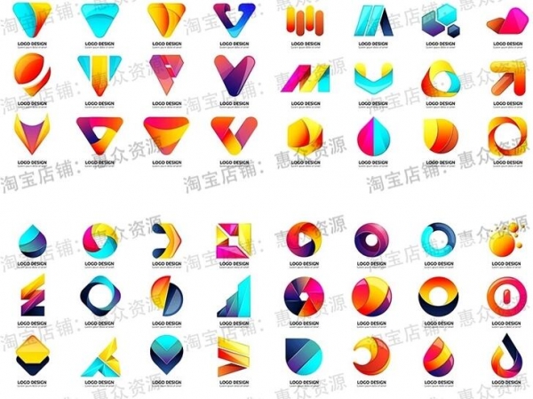 现代化科技企业公司创意logo图标英文字母设计矢量素材PSD模版图