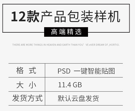 高端设计提案logo展示包装盒瓶子纸袋vi智能贴图样机模板PSD素材