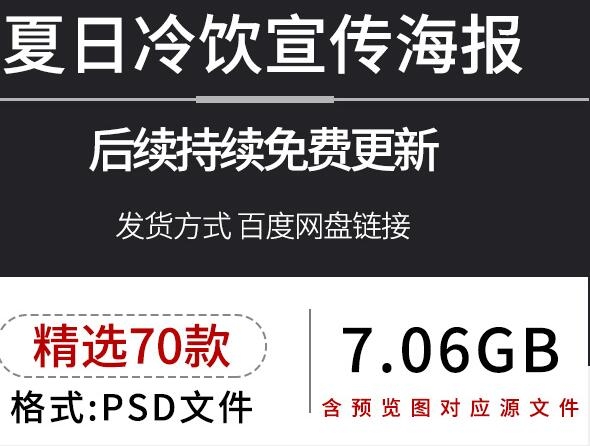 2022美食饮品鲜果汁奶茶冰鏀规淋宣传活动促销海报模板PSD设计素材