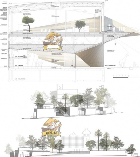 图书馆文化建筑规划设计方案文本SU模型CAD施工图案例分析资料