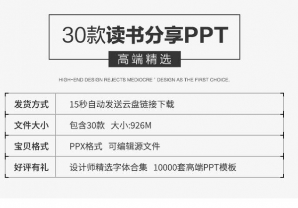 教师读书分享ppt成品好书推荐文学经典学生读后感阅读课件模板