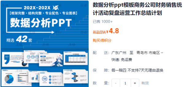 数据分析ppt模板商务公司财务销售统计活动复盘运营工作总结计划 - 163资源网-163资源网