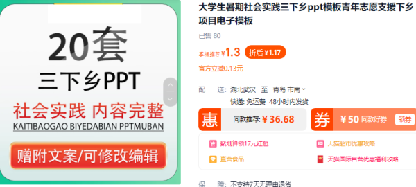 大学生暑期社会实践三下乡ppt模板青年志愿支援下乡项目电子模板 - 163资源网-163资源网