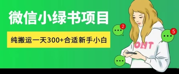 微信小绿书项目，纯搬运，日入300+，每天操作十分钟