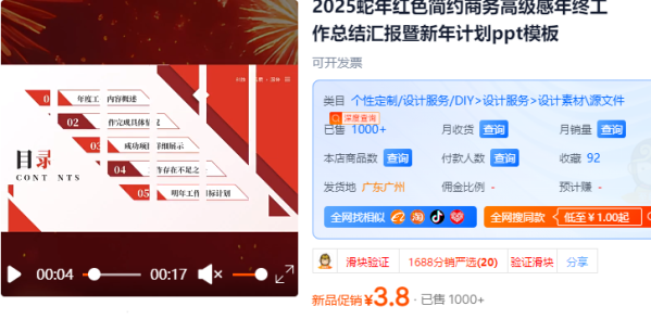 2025蛇年红色简约商务高级感年终工作总结汇报暨新年计划ppt模板 - 163资源网-163资源网